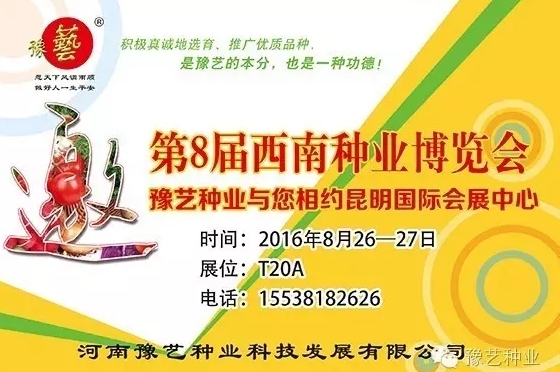 第8屆西南種業(yè)博覽會(huì)，豫藝與您相約四季如春的昆明！